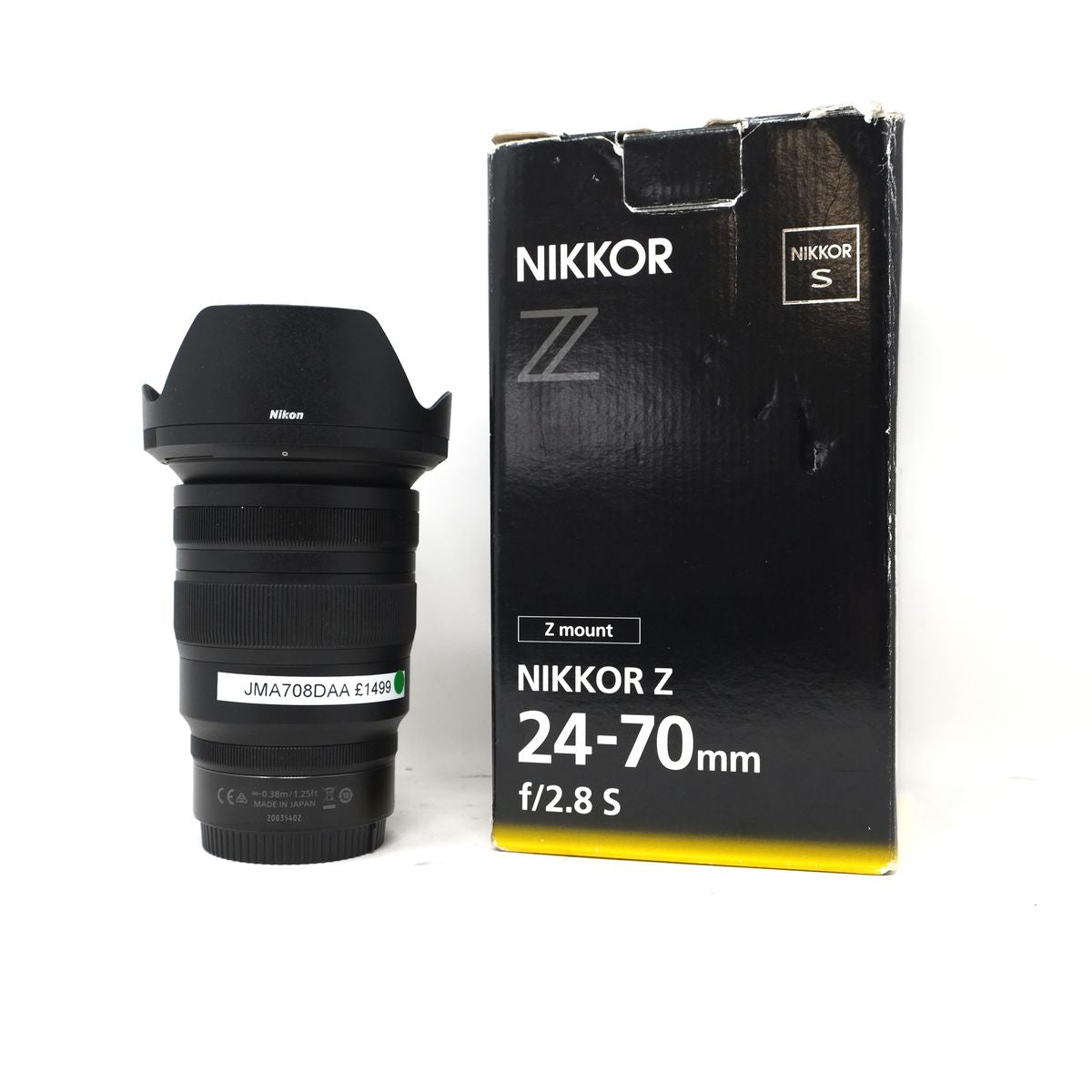 Used Nikon Z Nikkor 24-70mm f/2.8 S Lens (Boxed JMA708DAA)