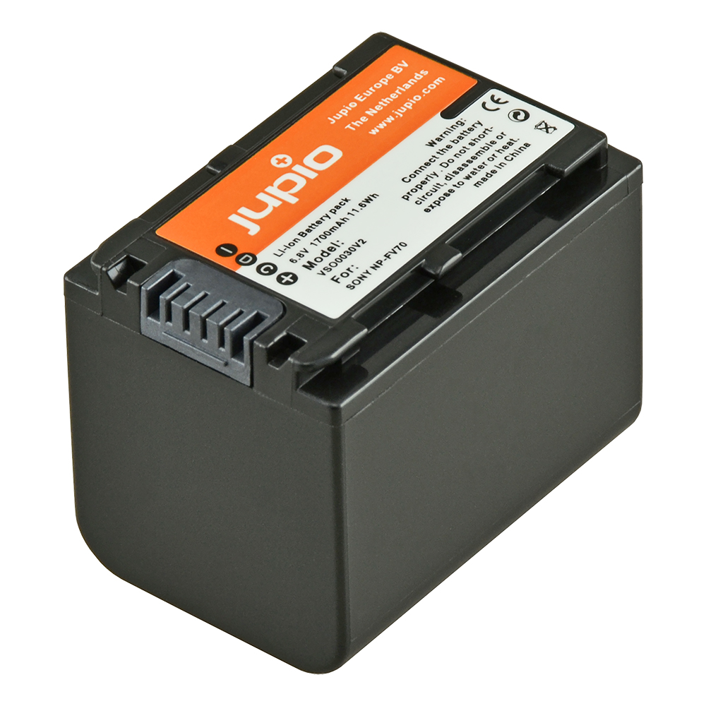 Jupio NP-FV70 Battery with Info Chip for Sony Camcorder