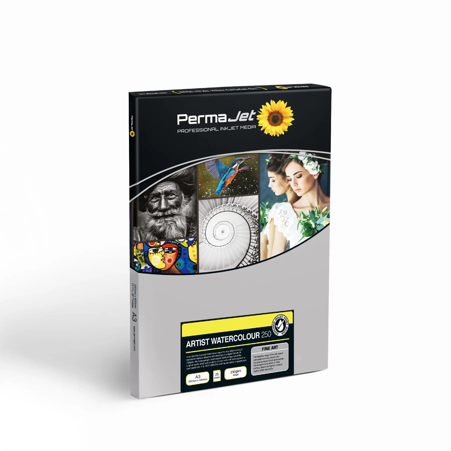 PermaJet Watercolour Rag 310 - A3 Photo Paper (25 Sheets)