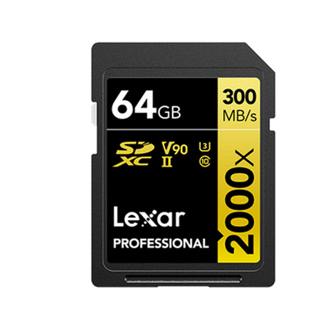 Lexar 64gb Professional 2000x SDHC UHS-II card