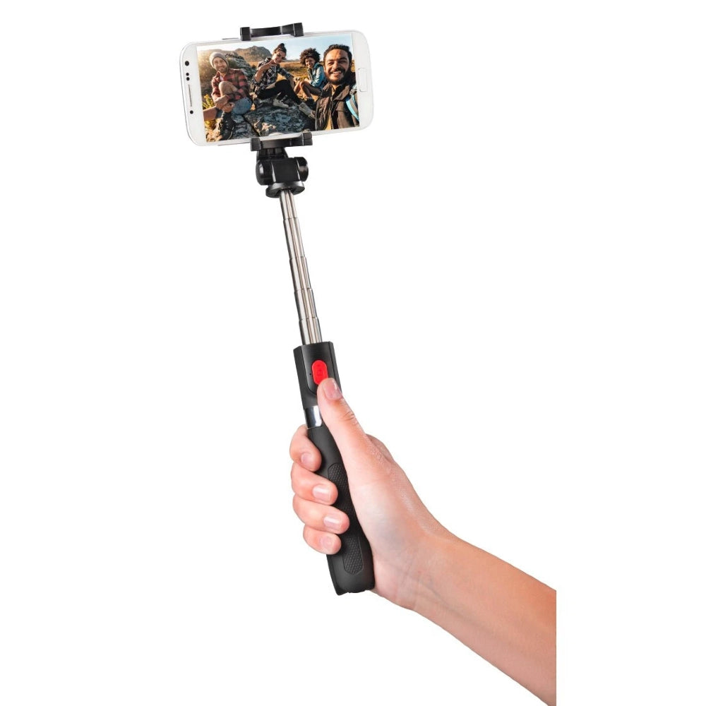 Clearance Hama Funstand 57 Compact Selfie Stick/Tripod, Wireless Bluetooth Remote Shutter,.