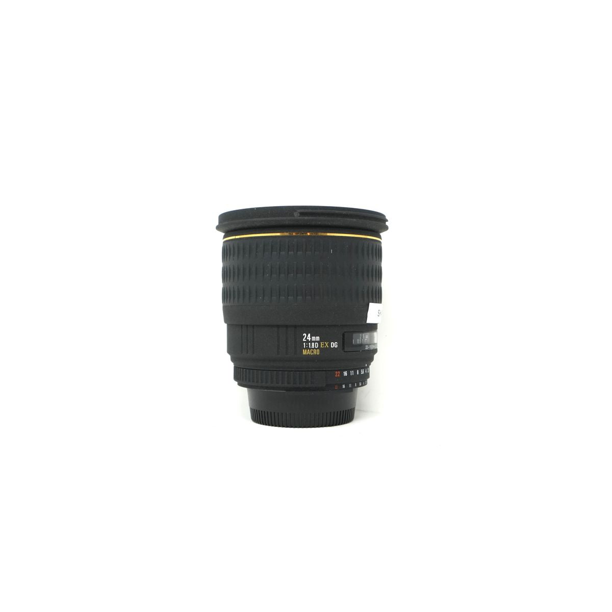 Used Sigma 24mm F1.8D EX DG Prime lens in Nikon fit (Hood SH41668)