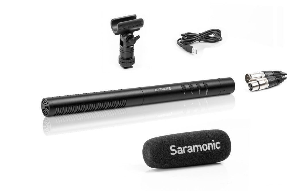 Clearance Saramonic SR-TM1 11" Professional Directional XLR Shotgun Condenser Microphone (missing clamp)