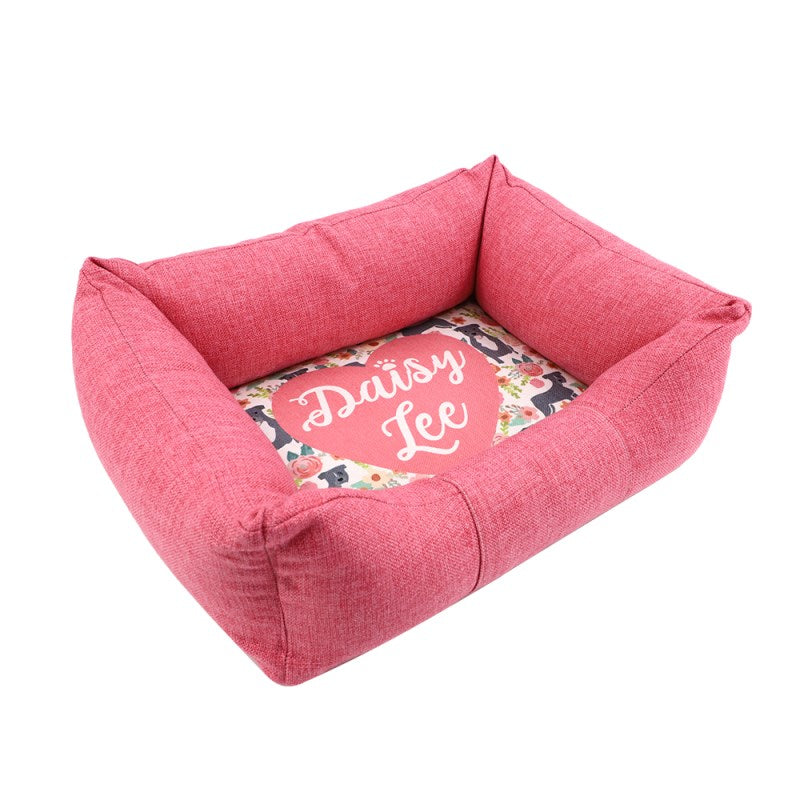 Product Image of Personalised Pet Bed - Pink