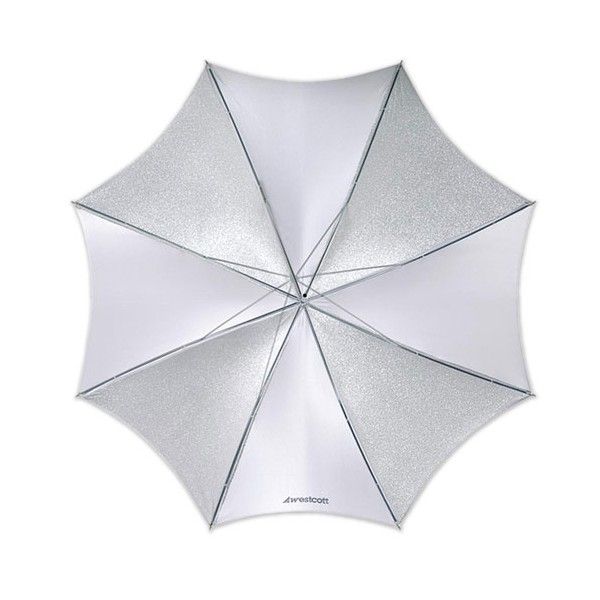 Westcott 43-Inch Soft Silver Collapsible Bounce Umbrella for Studio Photography