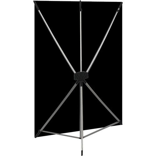 Product Image of Westcott X-Drop Wrinkle-Resistant Backdrop - Rich Black Kit (5' x 7')