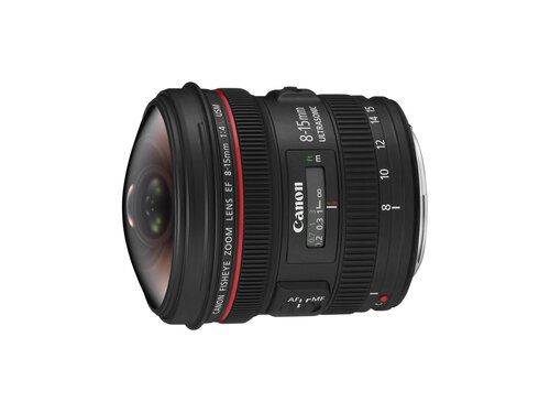 Canon EF 8-15mm f4 L Fisheye USM Lens - Product Photo 3 - Side view