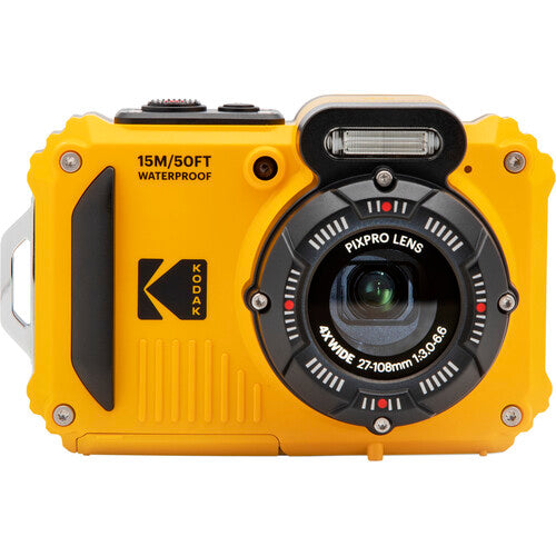 Product Image of CLEARANCE Kodak PIXPRO WPZ2 16MP 4x Zoom Tough Compact Camera - Yellow