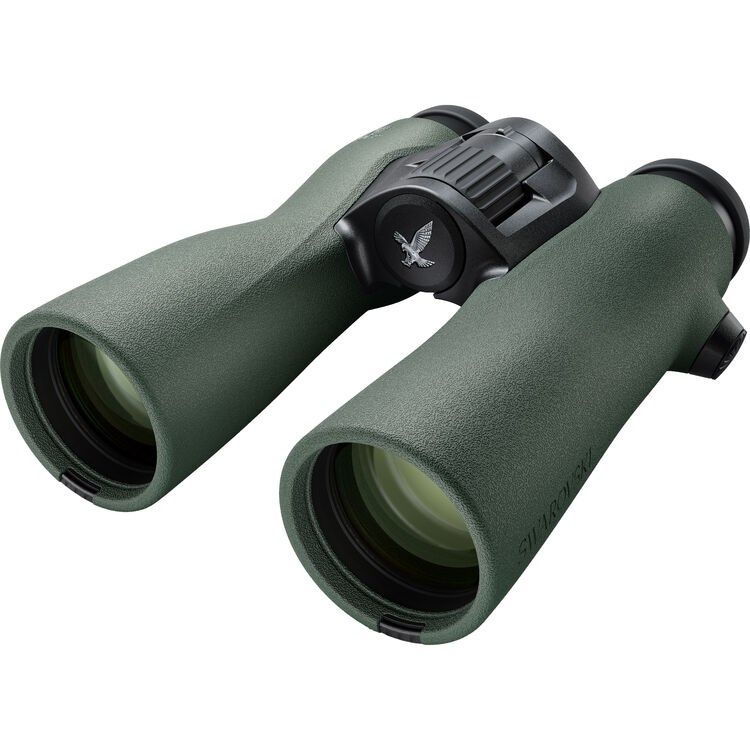 Swarovski NL Pure 10x32 Compact and lightweight Waterproof Binoculars - Green - Front view of the binoculars with the glass and lens visible
