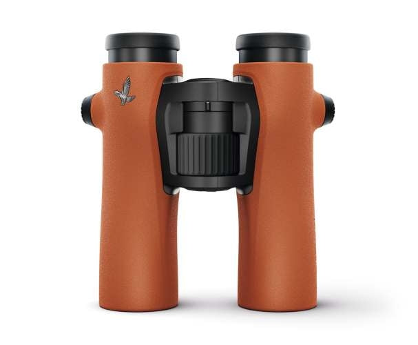 Swarovski NL Pure 10x32 Waterproof Binoculars - Burnt Orange - Product Photo 2 - Stand up view of the binoculars