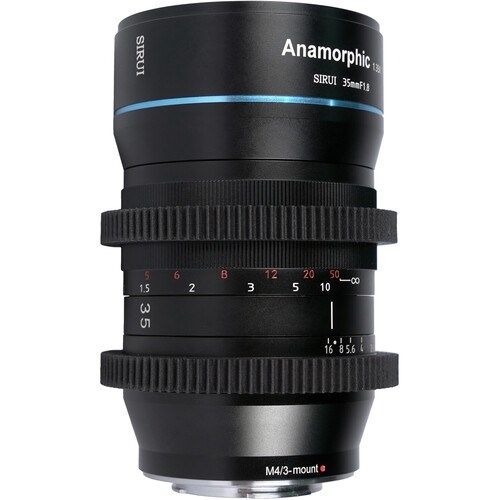 Sirui 35mm F1.8 Anamorphic 1.33X Lens - MFT Mount