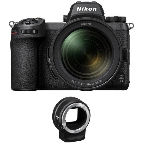 Product Image of Nikon Z7 II Mirrorless Digital Camera with 24-70mm f/4 Lens & FTZ Adapter Kit