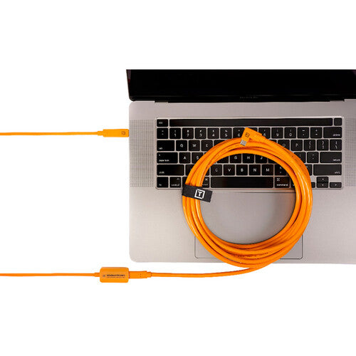 Tether Tools TetherBoost Pro USB Type-C Core Controller Extension Cable (16', High-Visibility Orange)