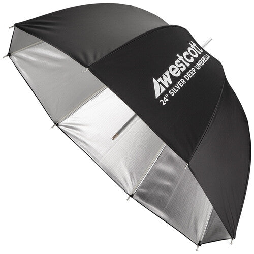 Westcott Deep Silver Bounce Umbrella (24") 5627