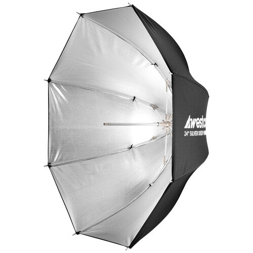 Westcott Deep Silver Bounce Umbrella (24") 5627