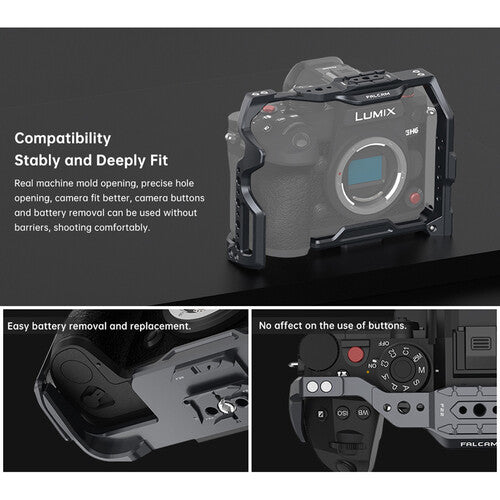 Falcam F22&F38 Quick Release Cage for Panasonic Lumix GH6 Camera