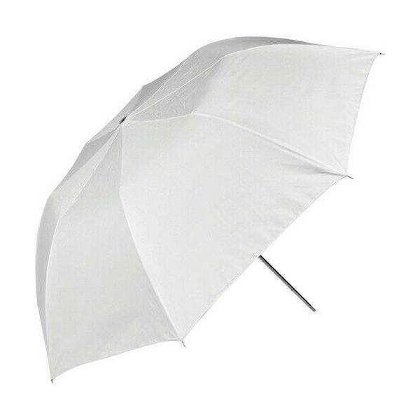 Westcott 43 inch Optical White Satin Collapsible Umbrella
