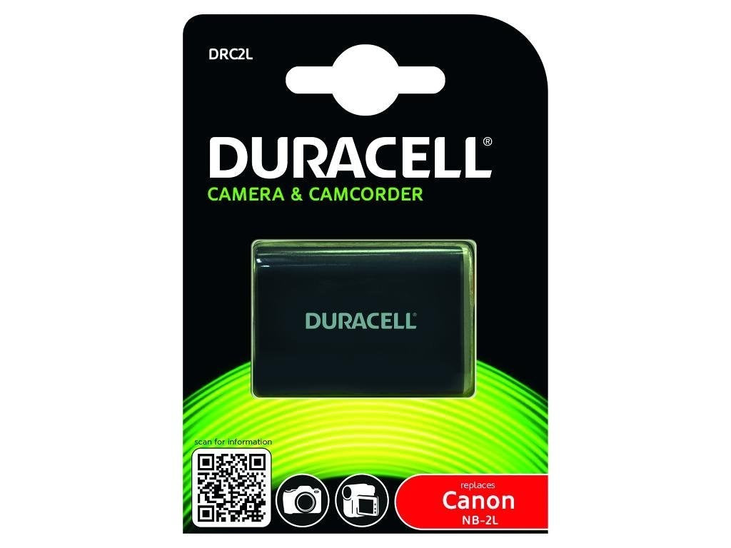 Product Image of Duracell Canon NB-2L Battery for EOS 350D, 400D, PowerShot G7 & G8 (7.4V 650mah)