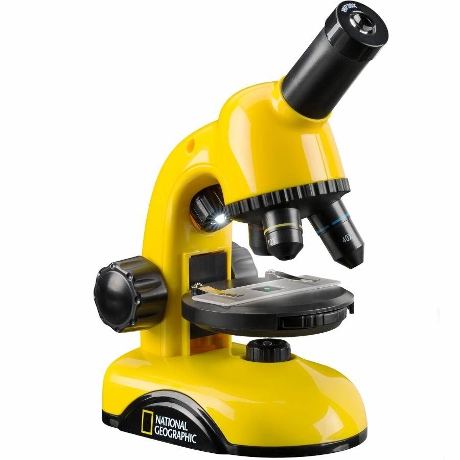 National Geographic Microscope 40x-800x with Smartphone Camera Holder and Accessories for Easy Start in Microscopes