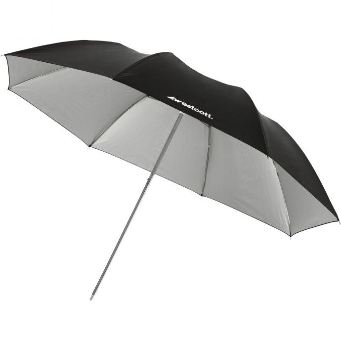 Westcott 43-Inch Soft Silver Collapsible Bounce Umbrella for Studio Photography