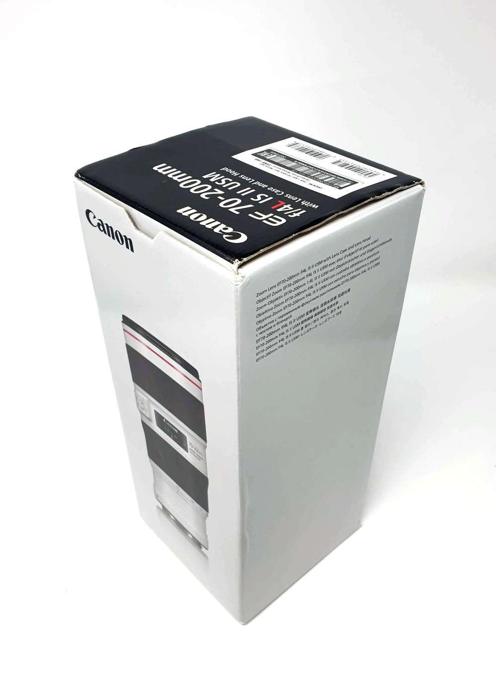 Canon EF 70-200mm f4L IS II USM Lens - Product Photo 9 - Product Box Standing Up