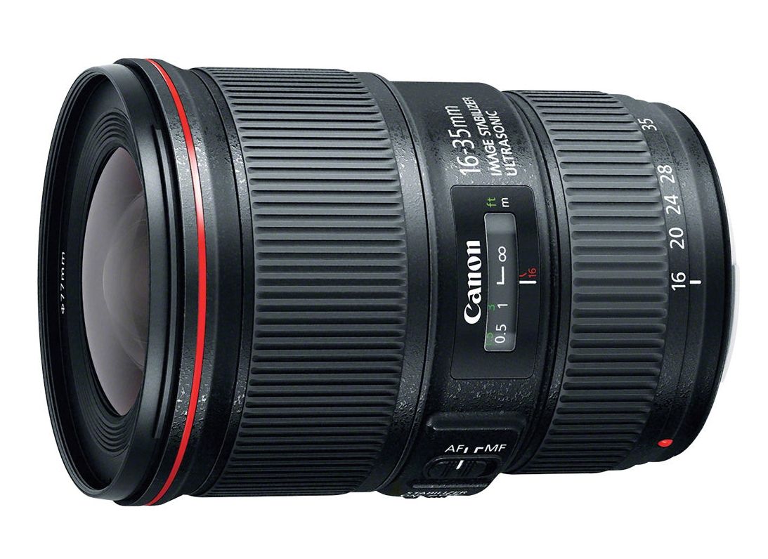 Canon EF 16-35mm f4 L IS USM Ultra Wide-Angle Zoom Lens - Product Photo 4 - Side View