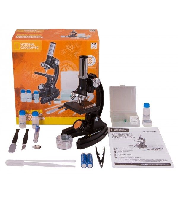National Geographic Microscope 300x-1200x with accessories