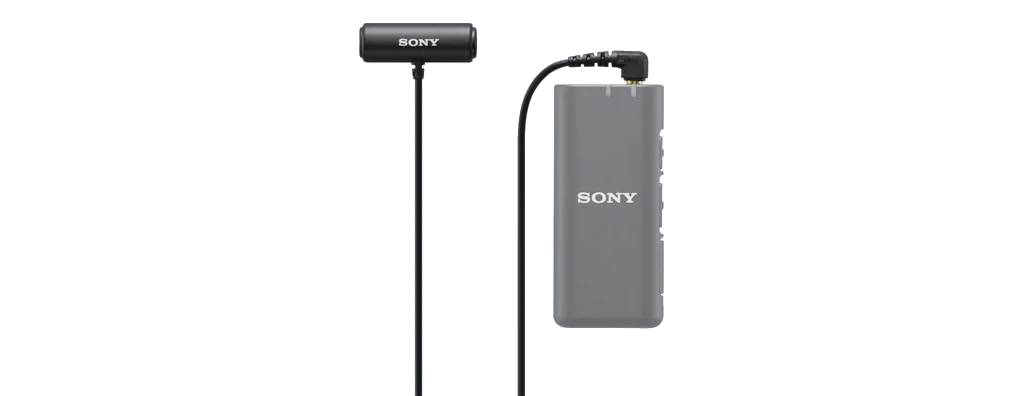Sony ECM-LV1 Compact Stereo Lavalier Microphone with 3.5mm TRS Connector
