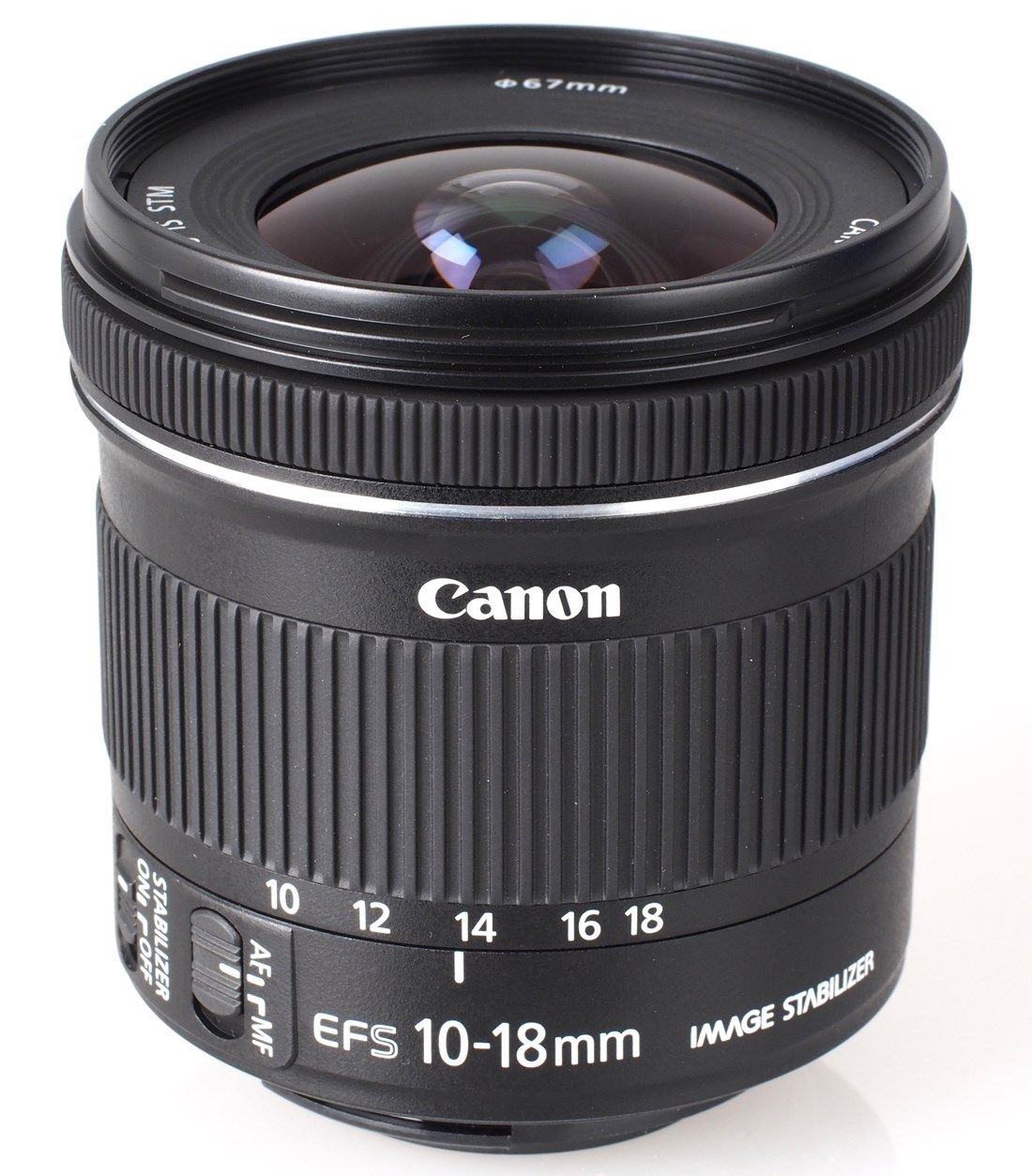 Canon EF-S 10-18mm f4.5-5-6 IS STM Lens - Product Photo 2 - Alternative side perspective