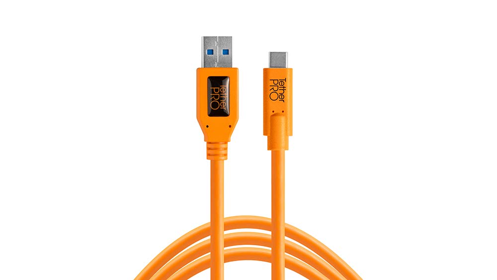Product Image of Tether Tools USB 3.0 to USB-C 4.60 m Orange