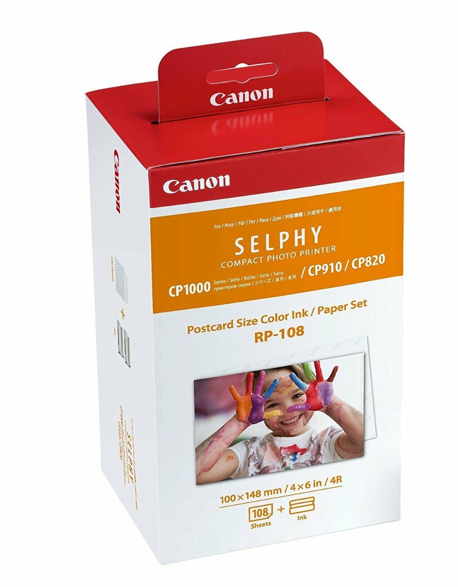 Product Image of Canon RP-108IN Ink/Paper for Selphy CP-1000 CP-910 CP-820 Printer "108 prints"