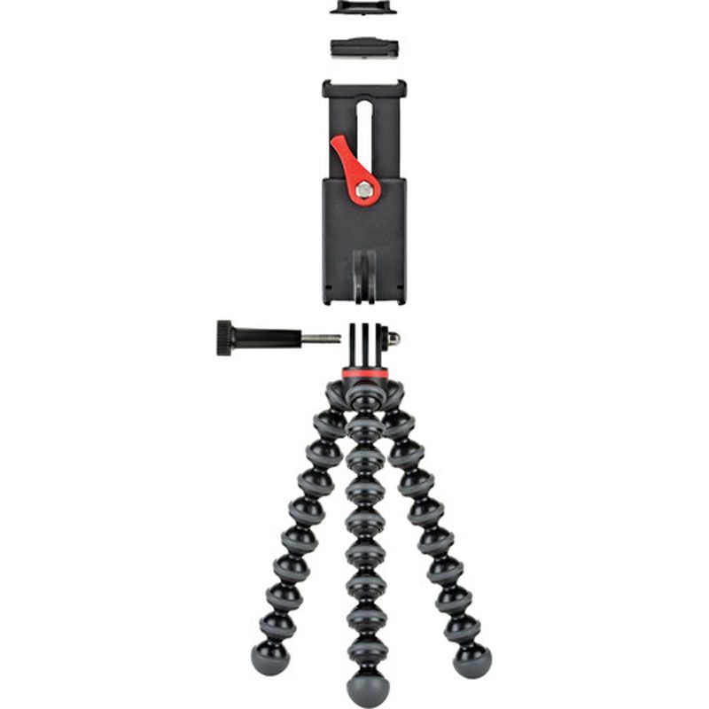 JOBY GripTight GorillaPod Action Mini Tripod Stand with Mount for Smartphones Kit