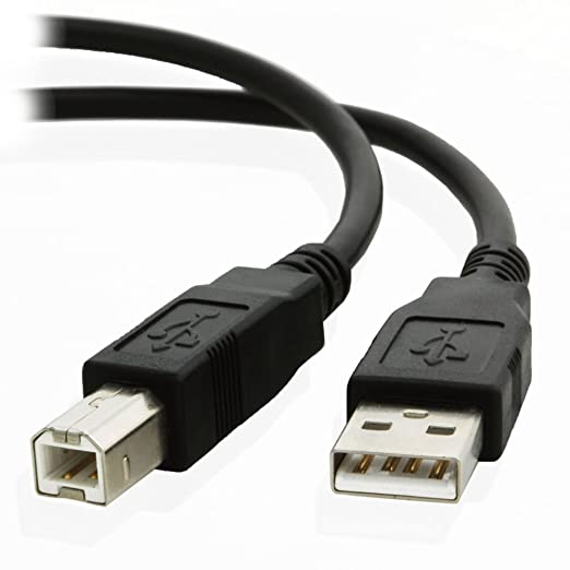 USB 2.0 24AWG High Speed Cable Printer Lead A to B BLACK 2m