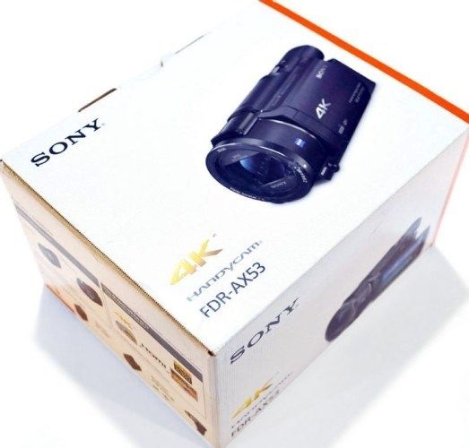 Sony Handycam Ultra Camcorder FDR-AX53, Camera HD, 4K, (Black)