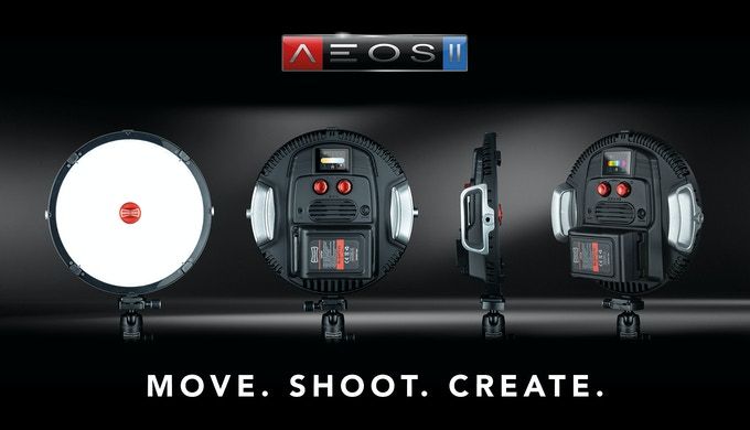 Introducing the AEOS II - Move, Shoot, Create graphic