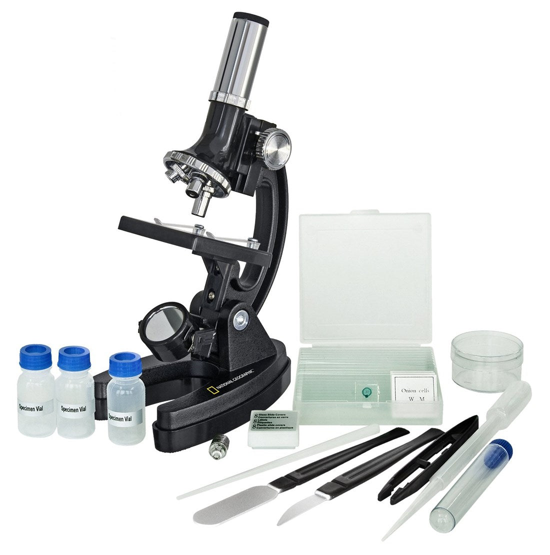 Product Image of National Geographic Microscope 300x-1200x with accessories