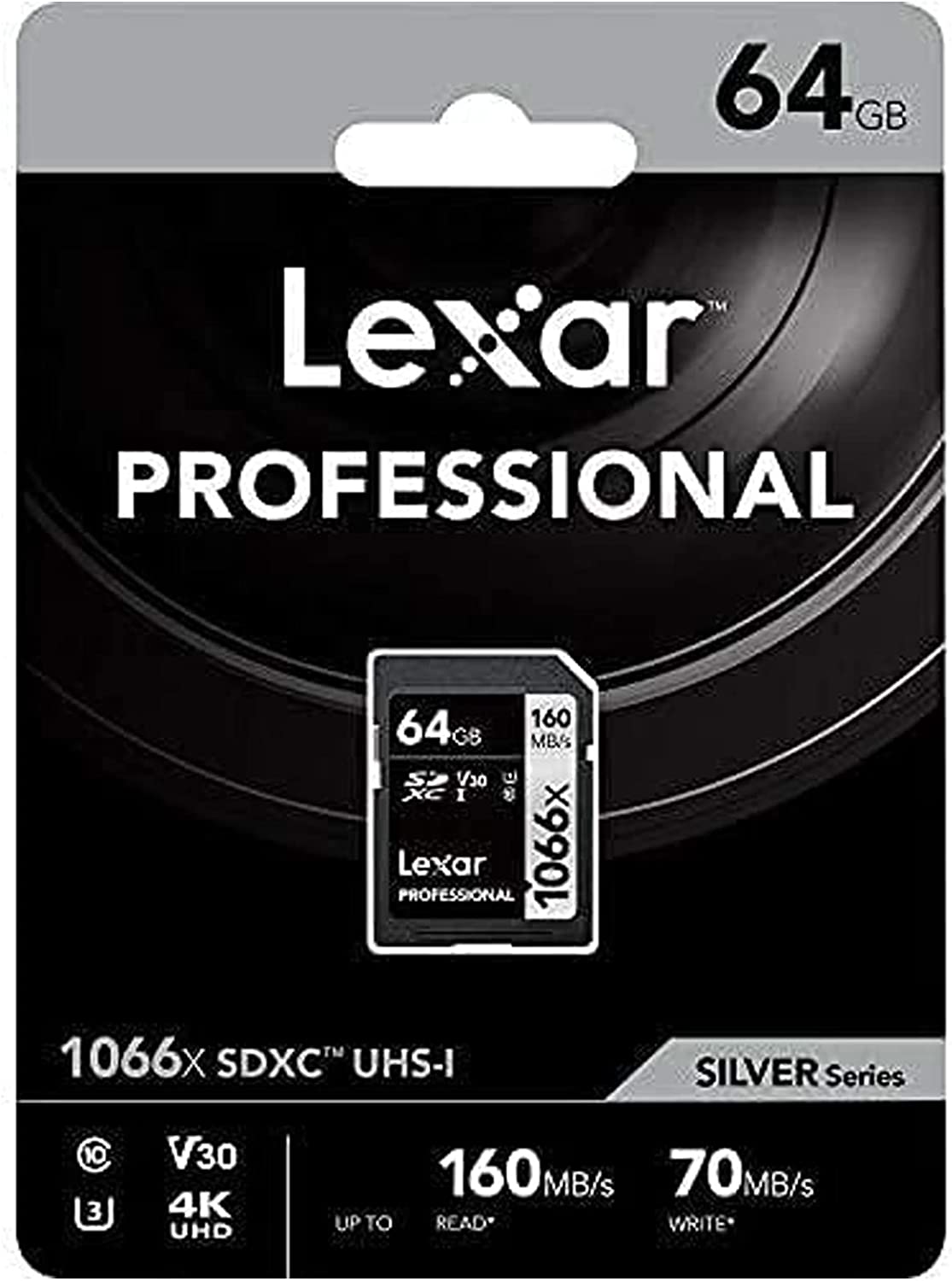 Lexar Professional 64GB UHS-I 1066X 160mb/s SD XC Memory Card