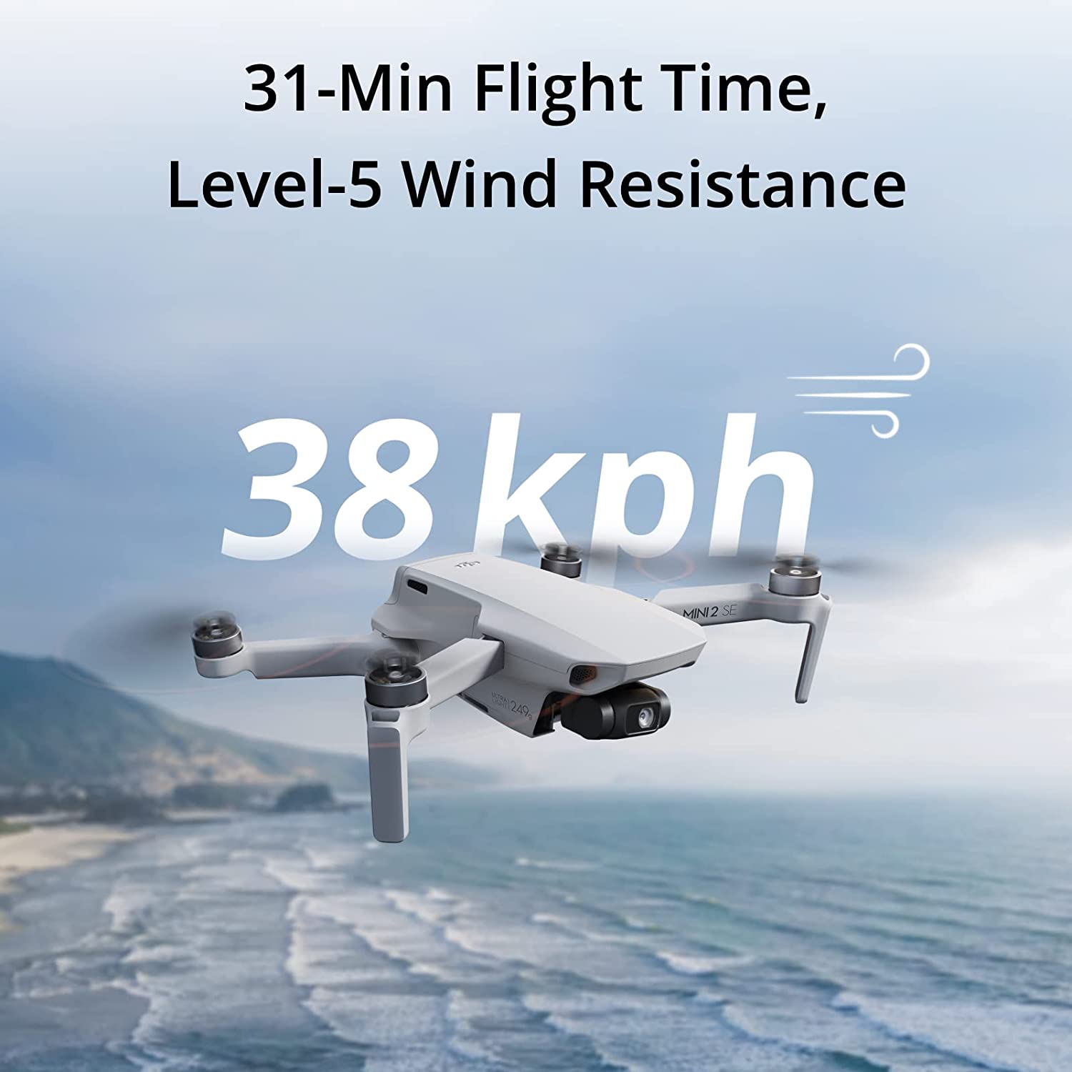 DJI Mini 2 SE, Lightweight and Foldable Mini Camera Drone with 2.7K Video