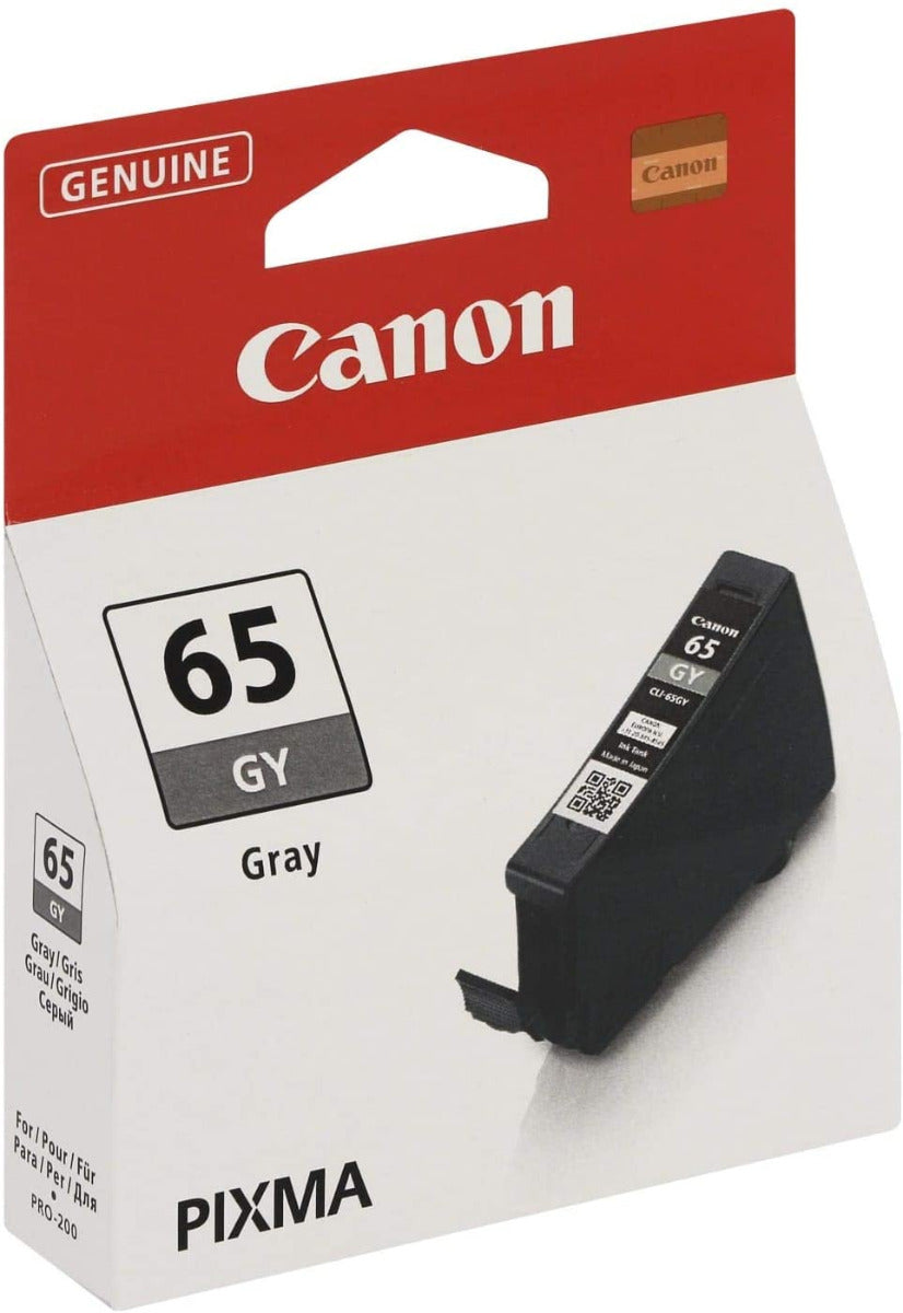 Canon CLI-65GY Original Ink Cartridge Grey for PIXMA PRO-200 Printer - Product Photo 1