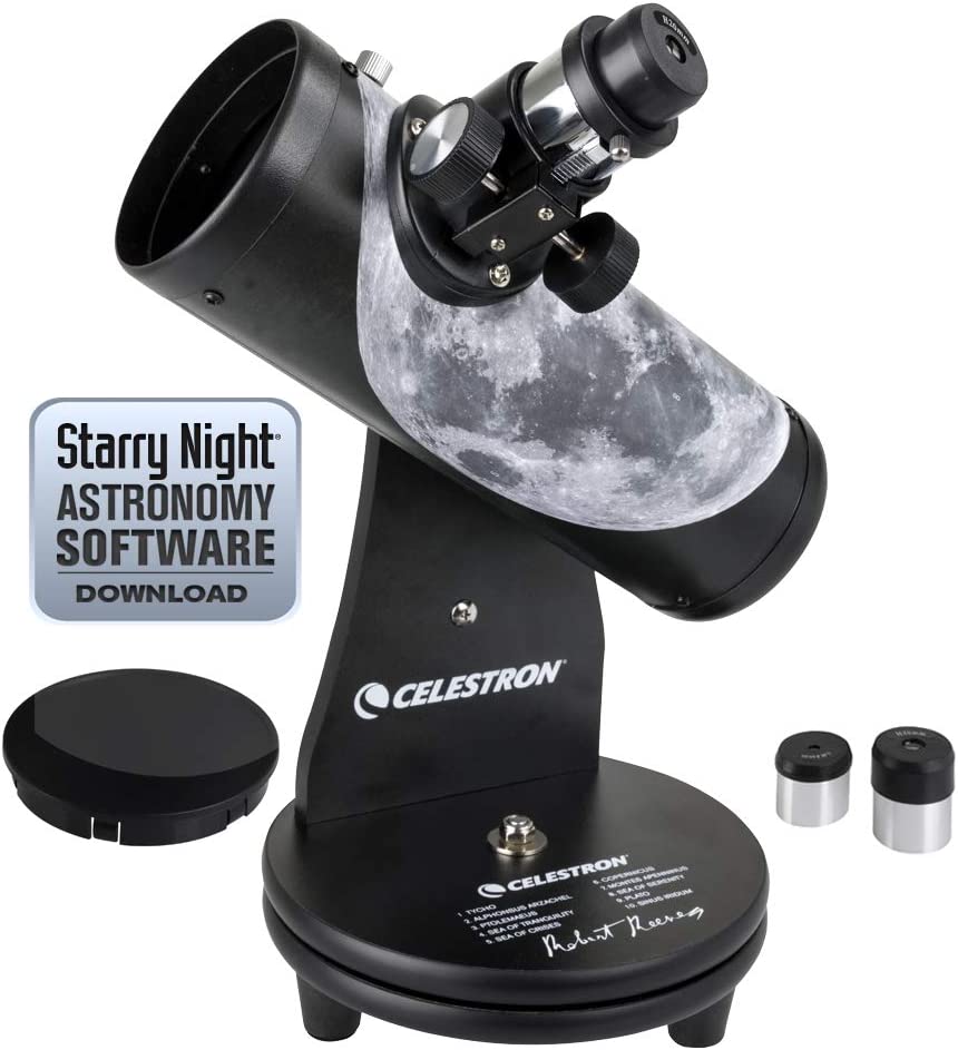 Product Image of Celestron Signature Series Moon By Robert Reeves Moon Astronomical Telescope, Black (22016)