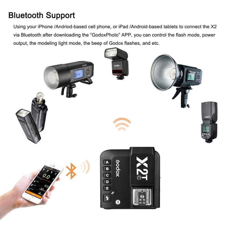 Godox X2T-C 2.4GHz TTL Flash Trigger with High-Speed Sync & Bluetooth - Canon