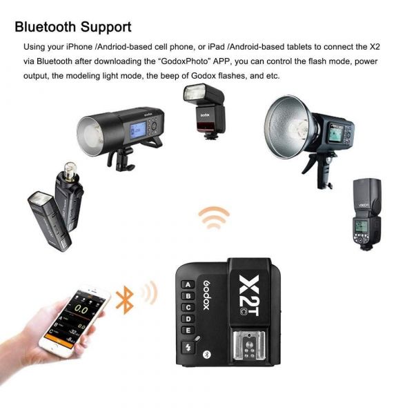 Godox X2T-N 2.4GHz TTL Flash Trigger with High-Speed Sync & Bluetooth - Nikon