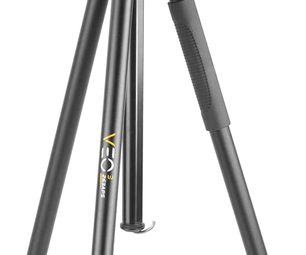 VEO 3 263CPS - Traditional Full Sized Carbon Tripod - 3-Way Pan Head - 10KG Load Capacity
