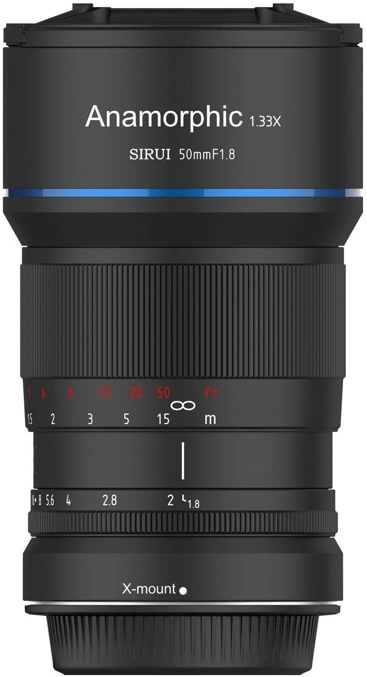 Product Image of Sirui 50mm F1.8 Anamorphic 1.33X Lens - Fujifilm X Mount