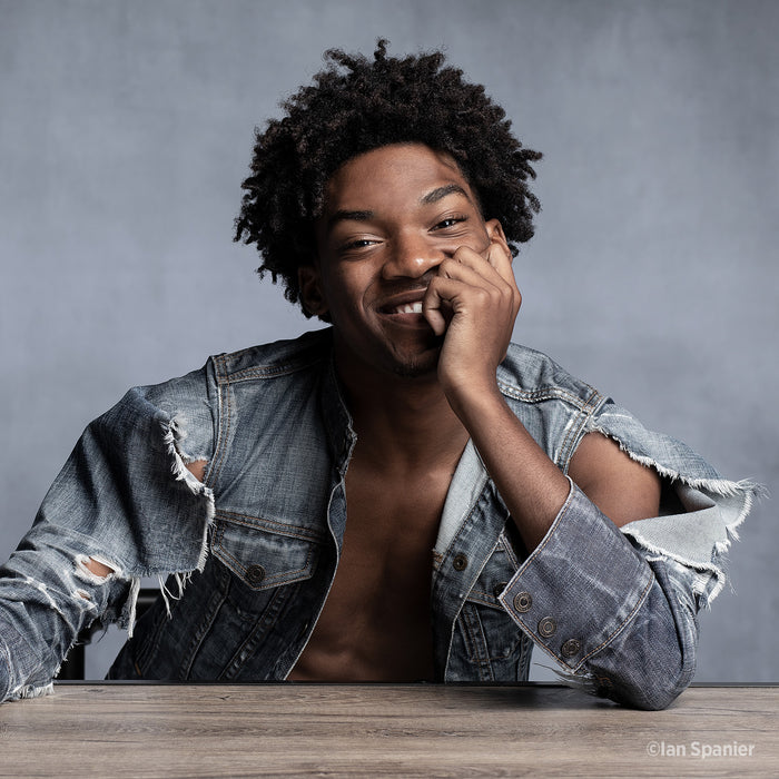 Westcott X-Drop Fabric Backdrop Vintage Gray by Glyn Dewis (5' x 7')