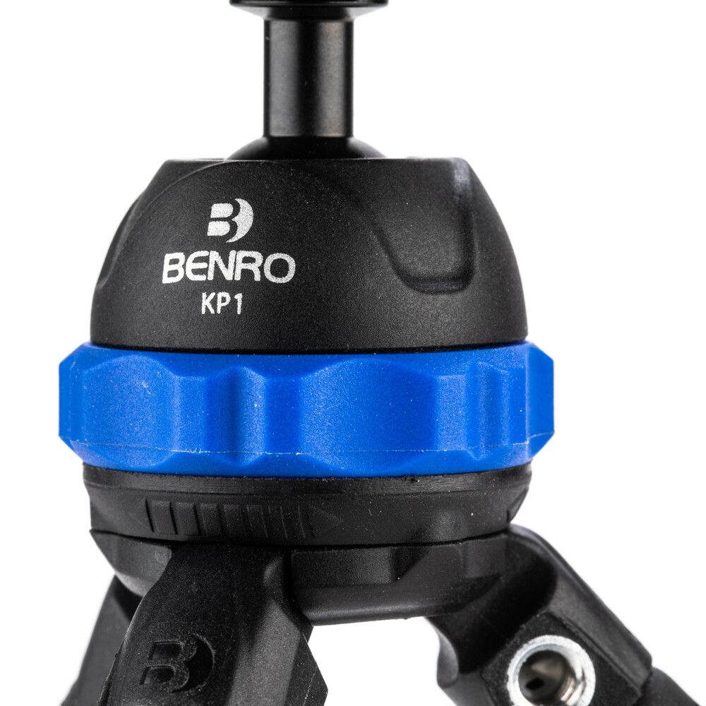 Product Image of Benro KH26P Video Tripod with Head, 5kg Payload, Continuous Pan Drag, Anti-Rotation Camera Plate