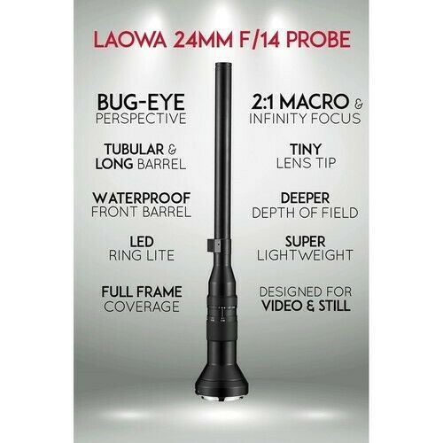Laowa 24mm F14 2x Macro Probe Lens