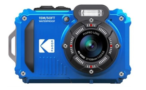 Kodak PIXPRO WPZ2 16MP 4x Zoom Tough Compact Camera - Blue