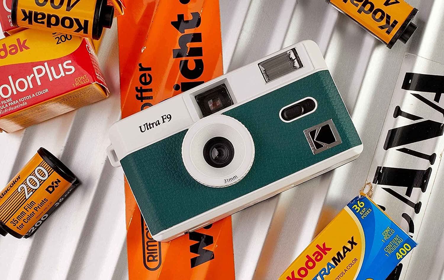 Kodak Ultra F9 35mm Film Camera Dark Green