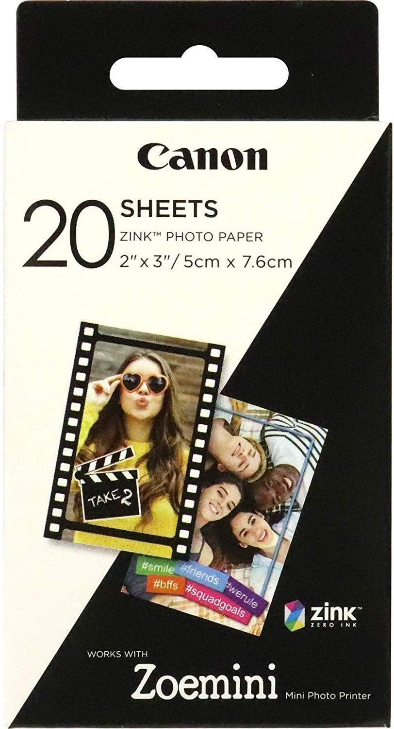 Product Image of Canon Zoemini Zink Photo Paper (Pack of 20 Sheets)